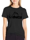 Wrestling Ring Black Graphic Tee