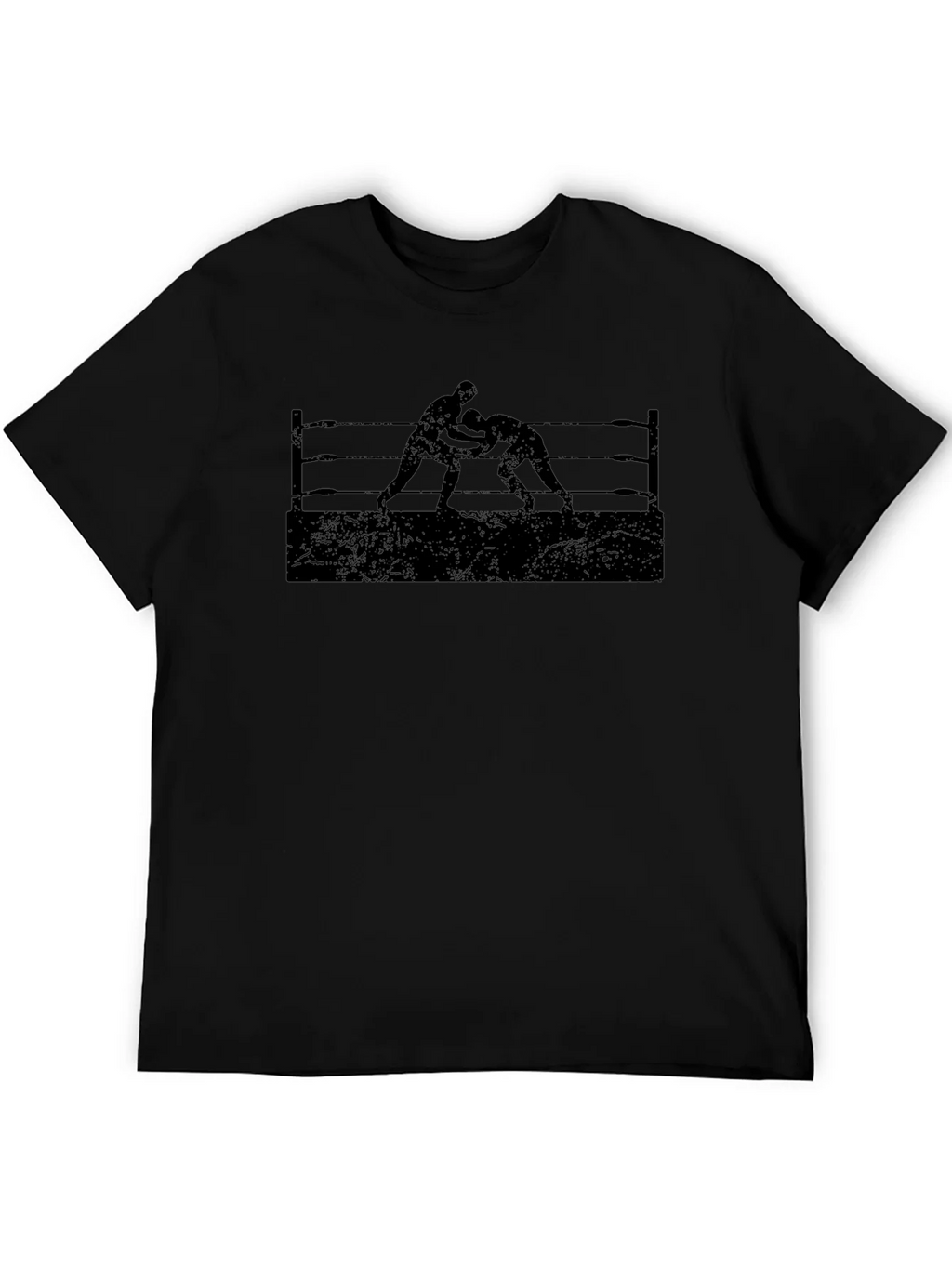 Wrestling Ring Black Graphic Tee