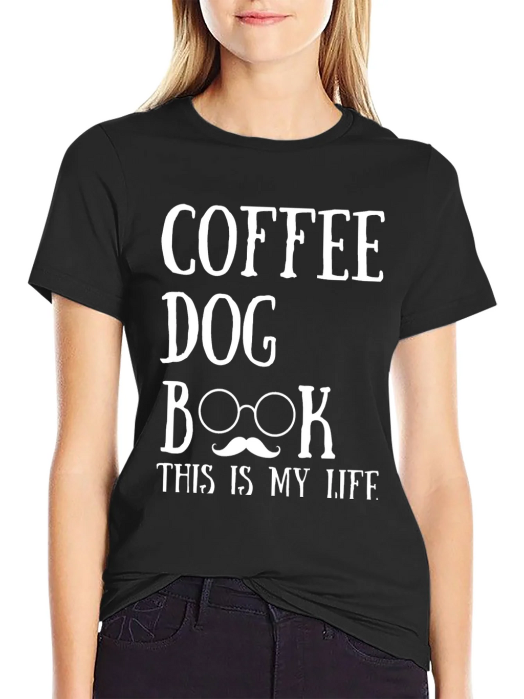 Coffee Dog Book Life Graphic Tee product image 2