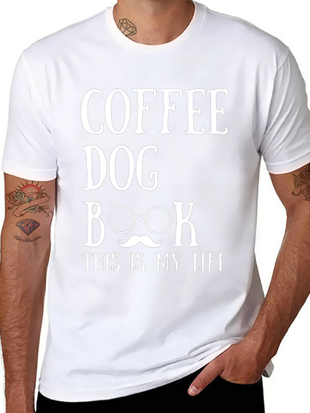 Coffee Dog Book Life Graphic Tee product image 7