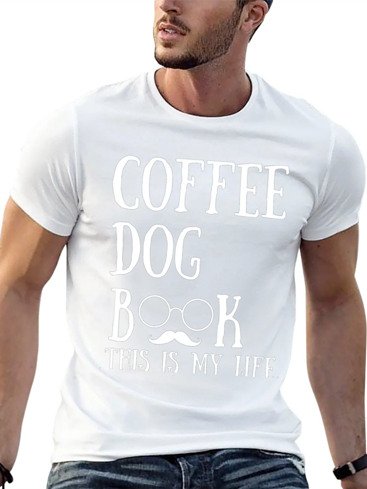 Coffee Dog Book Life Graphic Tee product image 12