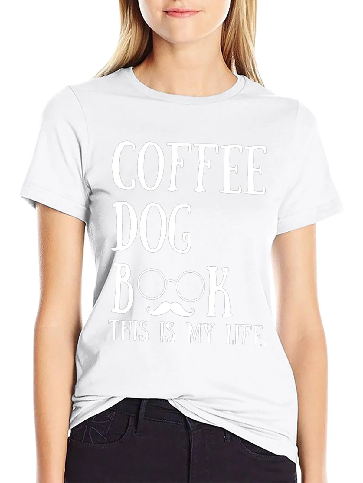 Coffee Dog Book Life Graphic Tee product image 8