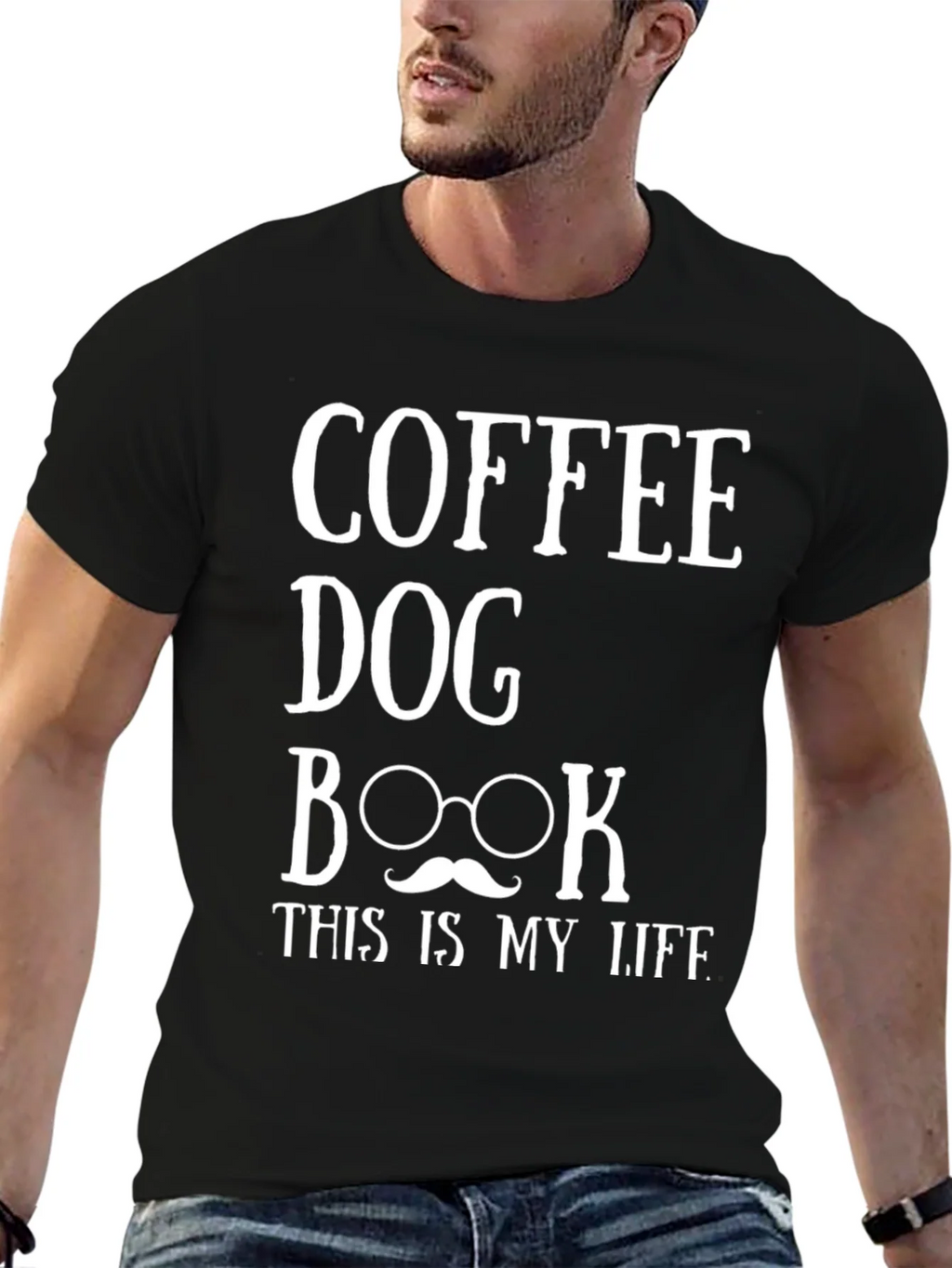 Coffee Dog Book Life Graphic Tee product image 6