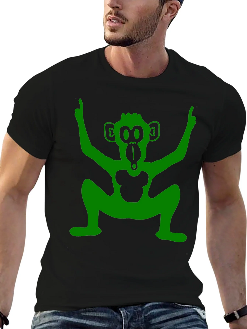Funky Monkey Graphic Tee - Black T-Shirt product image 4