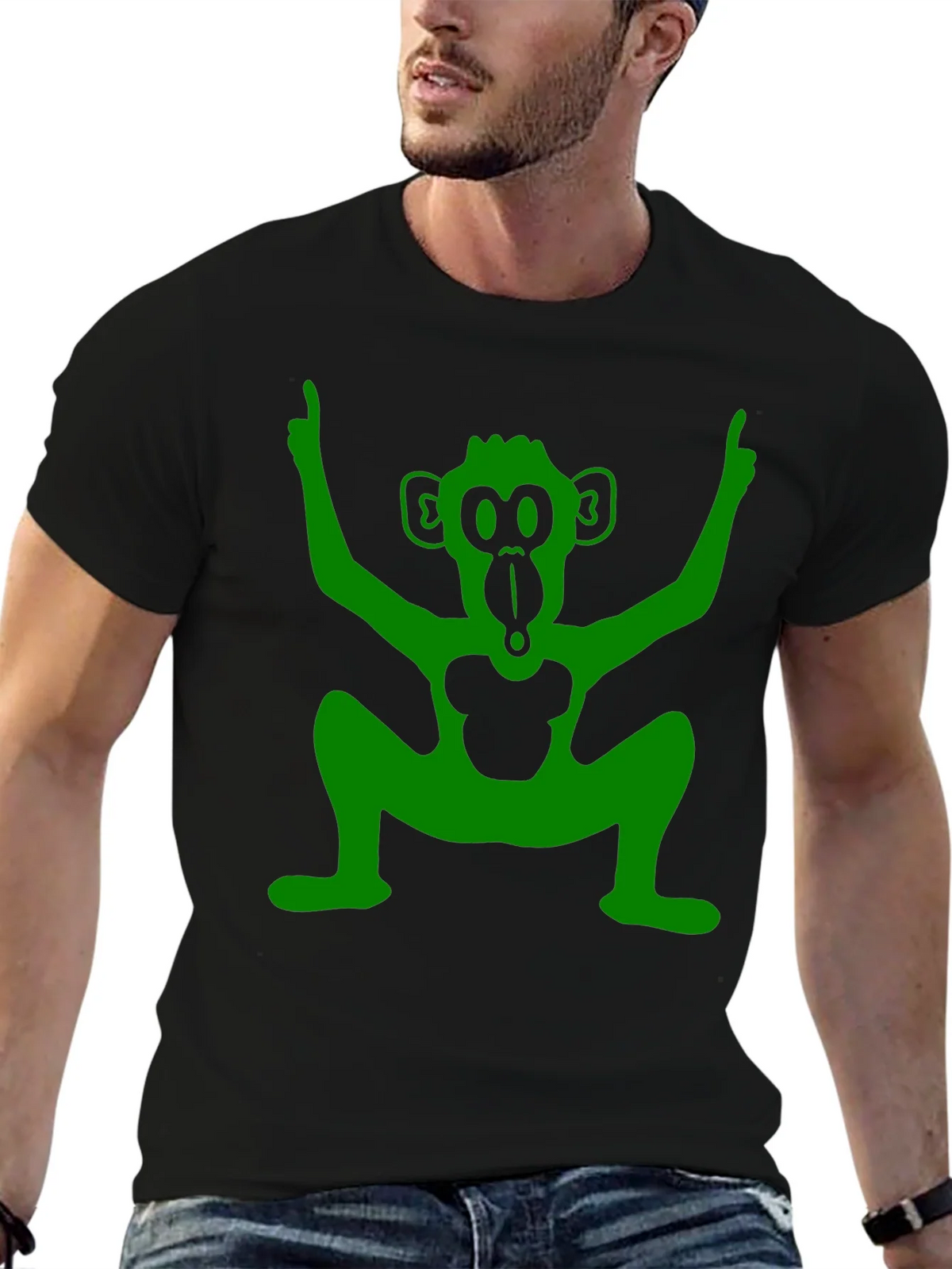 Funky Monkey Graphic Tee - Black T-Shirt product image 4