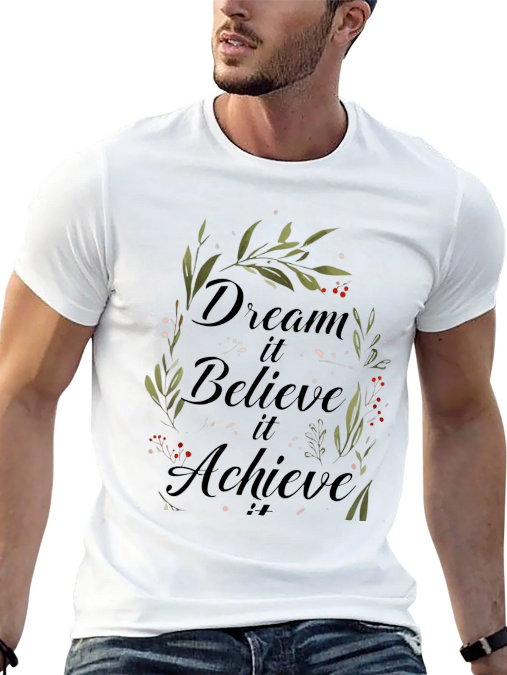 Dream Believe Achieve T-Shirt - Inspirational Design product image 10