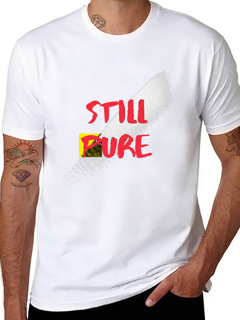 Still Pure Graphic T-Shirt - Black Cotton Tee product image 5