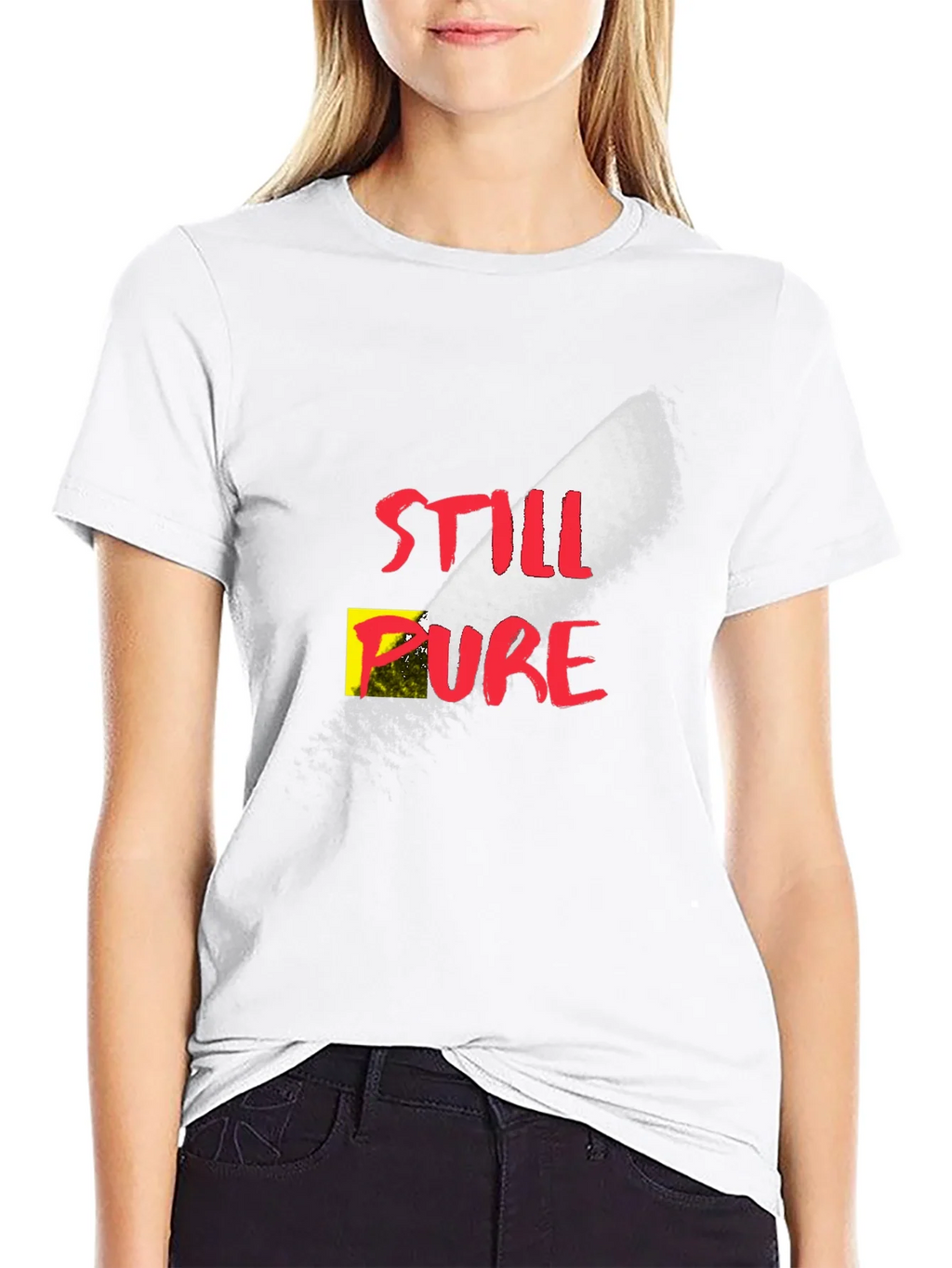 Still Pure Graphic T-Shirt - Black Cotton Tee product image 6