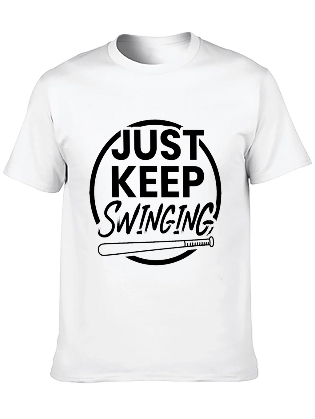 Just Keep Swinging Black Graphic Tee product image 8