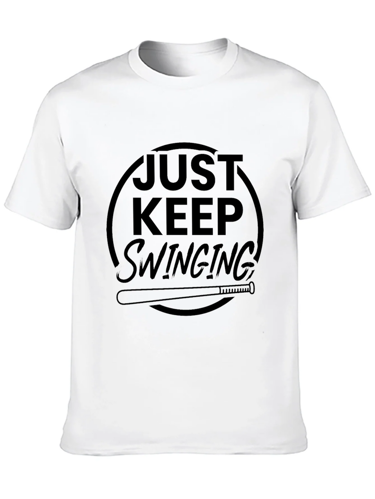 Just Keep Swinging Black Graphic Tee product image 8