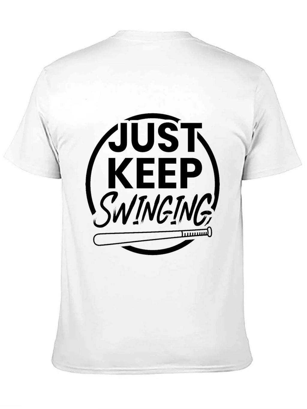 Just Keep Swinging Black Graphic Tee product image 9