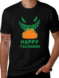 Happy Tacoween Graphic Tee - Halloween Taco Shirt product image 1