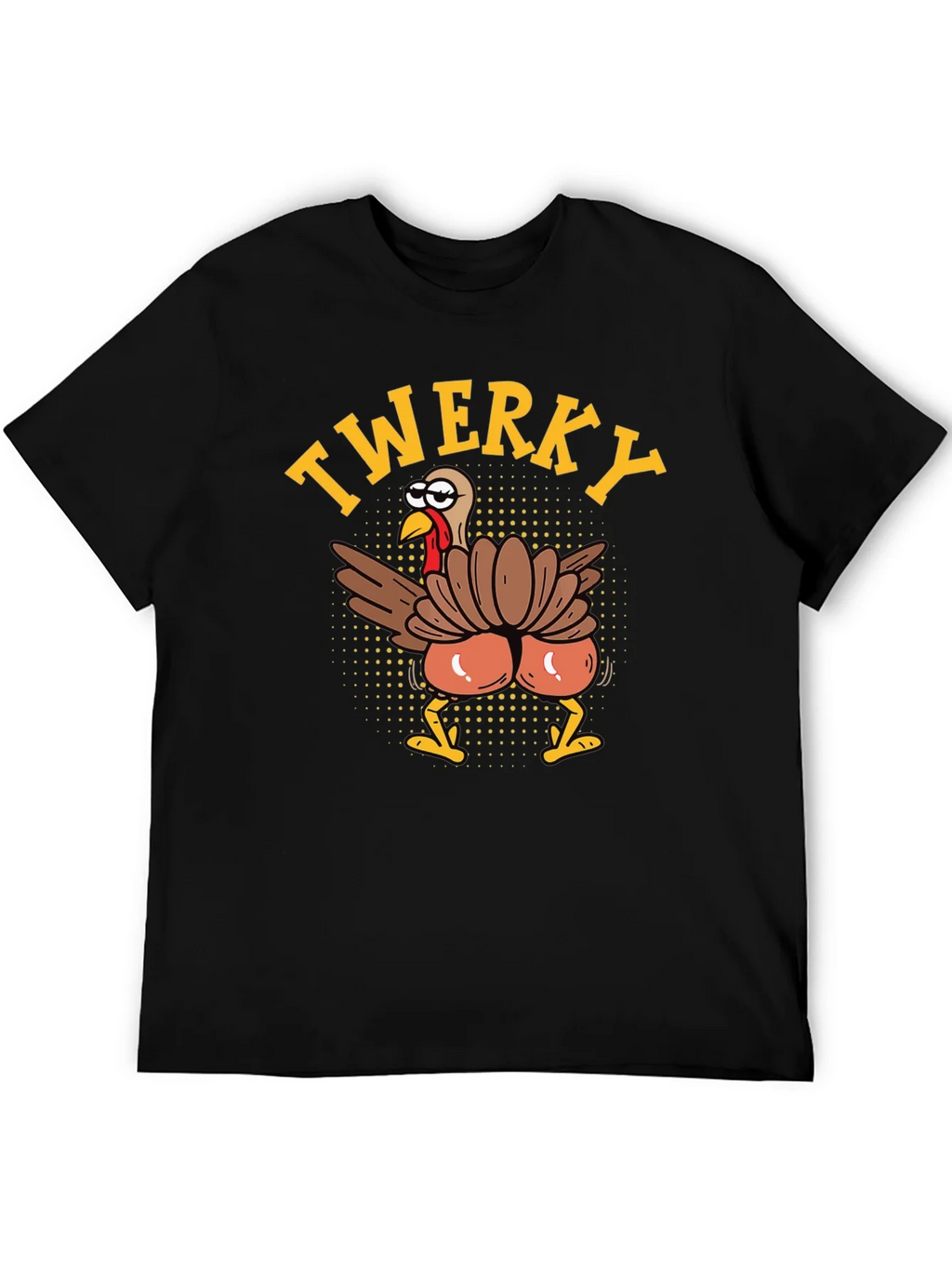 Funny Twerky Turkey Thanksgiving Graphic Tee product image 5