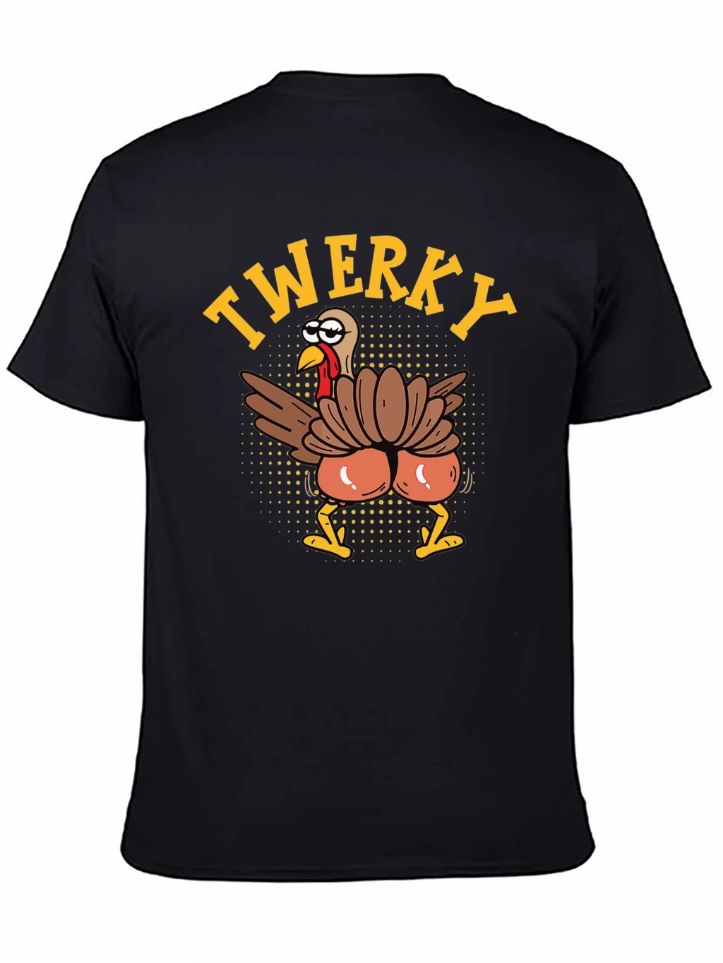 Funny Twerky Turkey Thanksgiving Graphic Tee product image 4