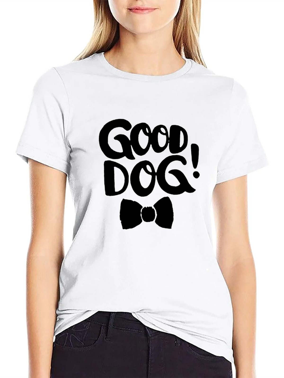 Good Dog Graphic Tee - Black Cotton T-Shirt product image 8