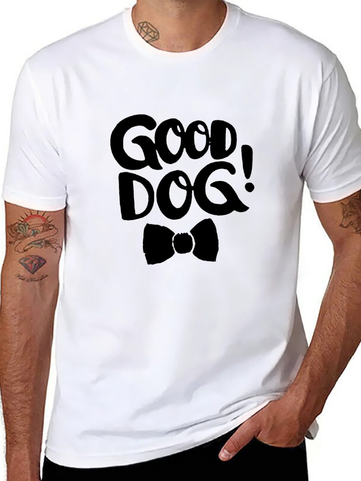 Good Dog Graphic Tee - Black Cotton T-Shirt product image 7