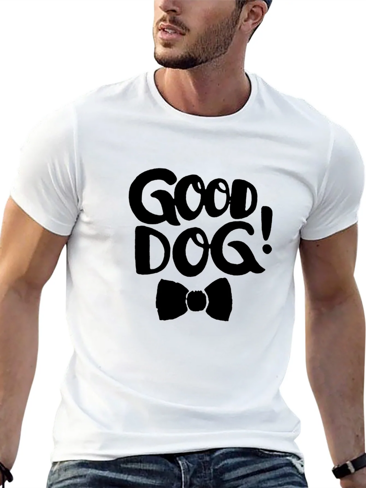 Good Dog Graphic Tee - Black Cotton T-Shirt product image 12
