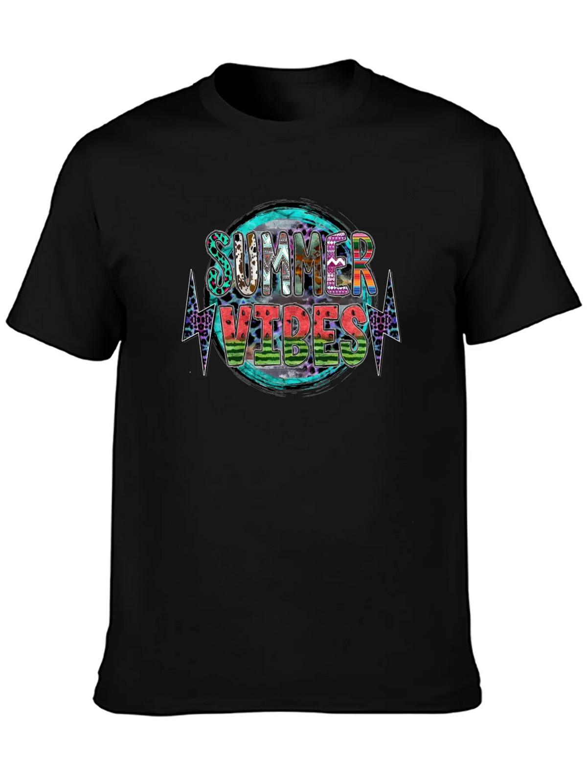 Summer Vibes Graphic Tee - Stylish Black T-Shirt product image 3