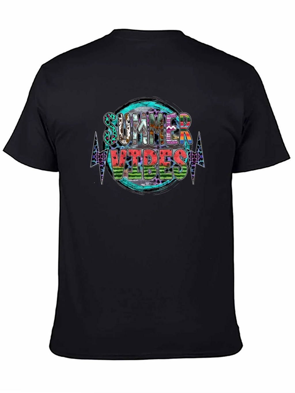 Summer Vibes Graphic Tee - Stylish Black T-Shirt product image 4