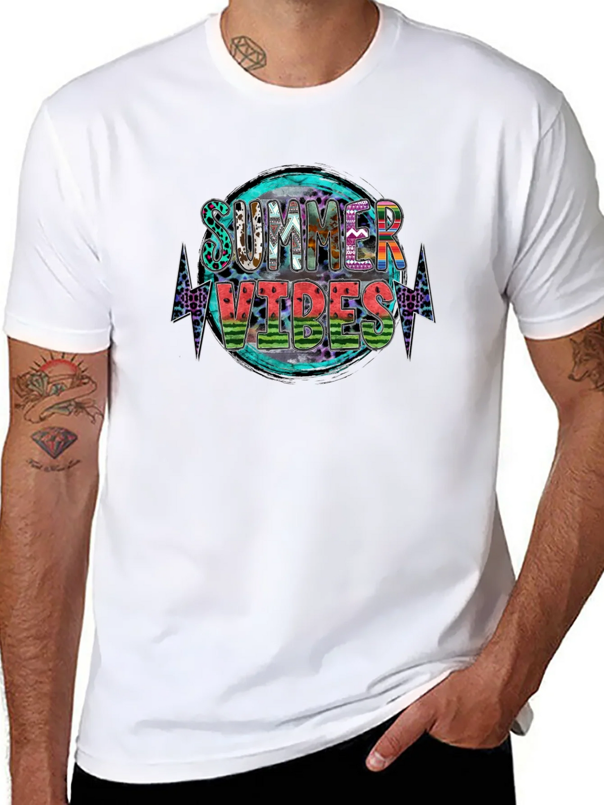 Summer Vibes Graphic Tee - Stylish Black T-Shirt product image 7