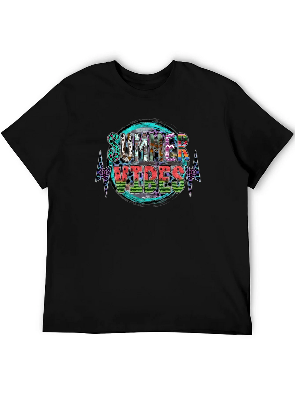 Summer Vibes Graphic Tee - Stylish Black T-Shirt product image 5