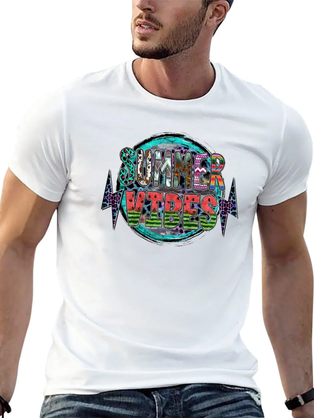 Summer Vibes Graphic Tee - Stylish Black T-Shirt product image 12