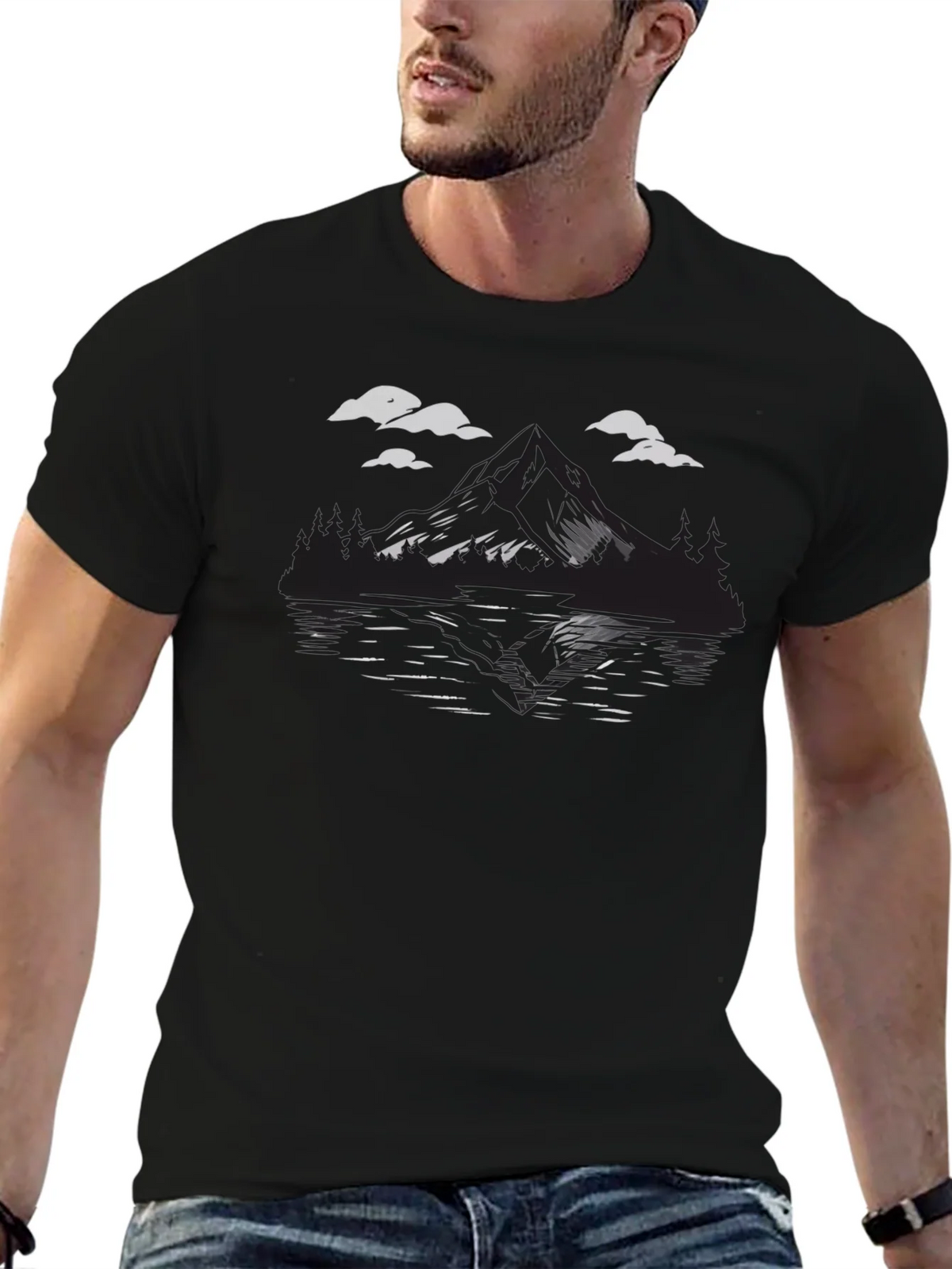 Mountain Lake Graphic T-Shirt - Adventure Ready product image 5