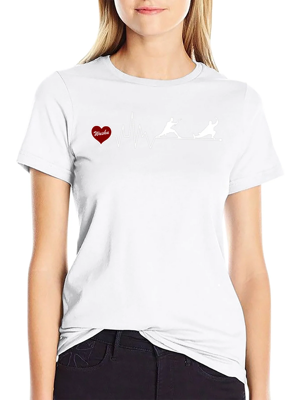 Wushu Heartbeat T-Shirt - Martial Arts Graphic Tee product image 8