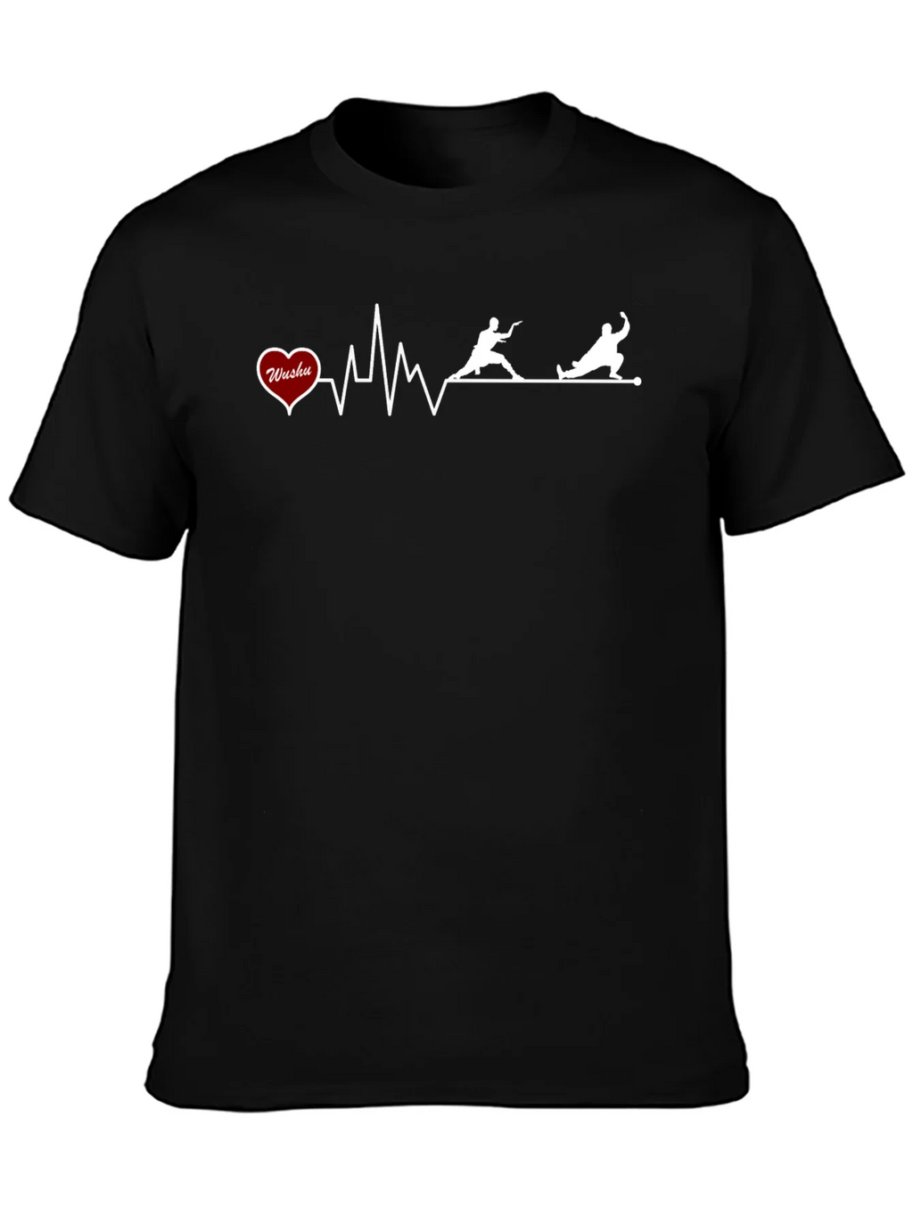 Wushu Heartbeat T-Shirt - Martial Arts Graphic Tee product image 3