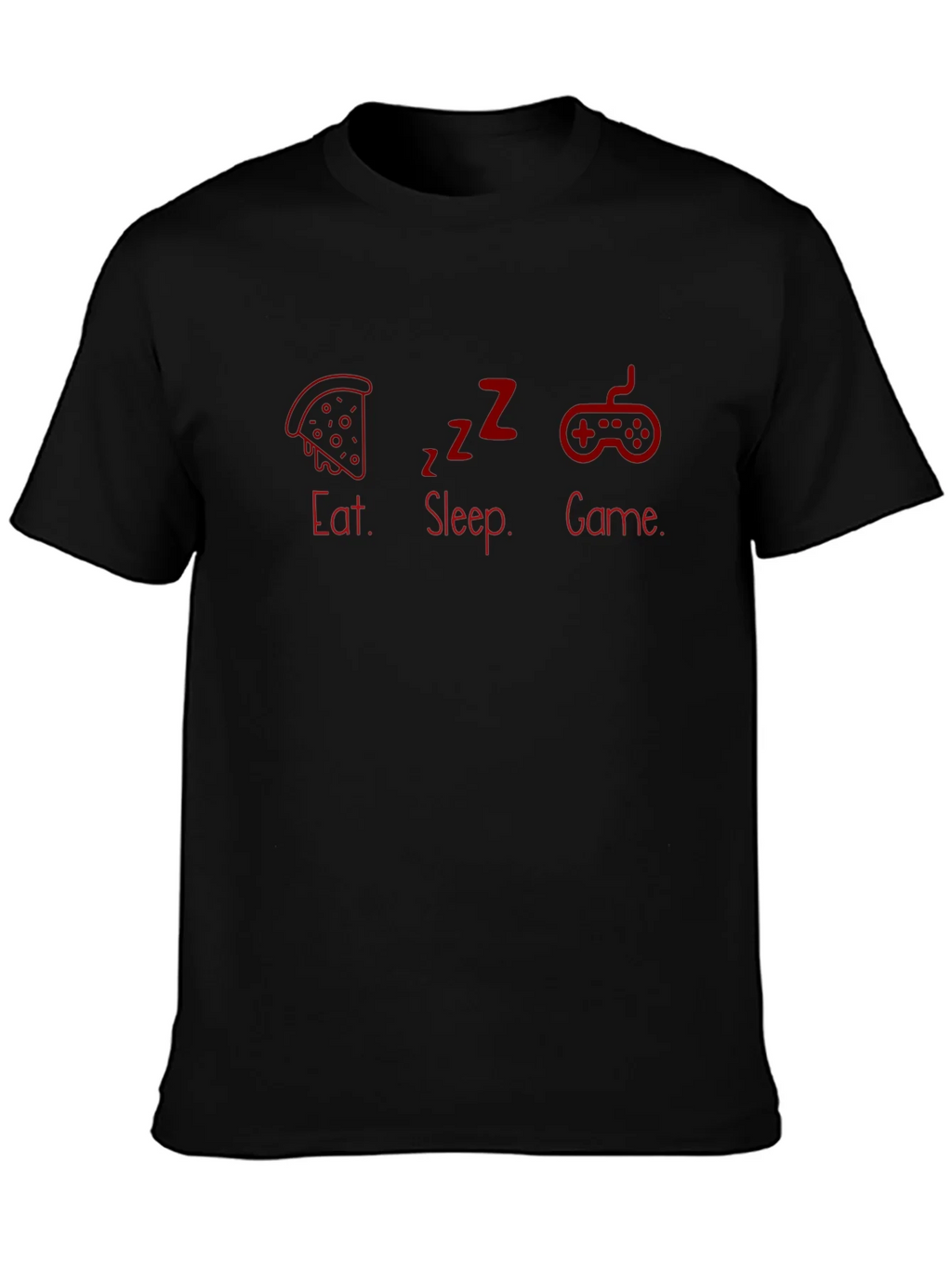 Eat Sleep Game Black T-Shirt product image 3