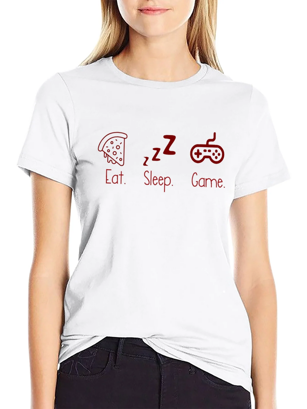 Eat Sleep Game Black T-Shirt product image 8