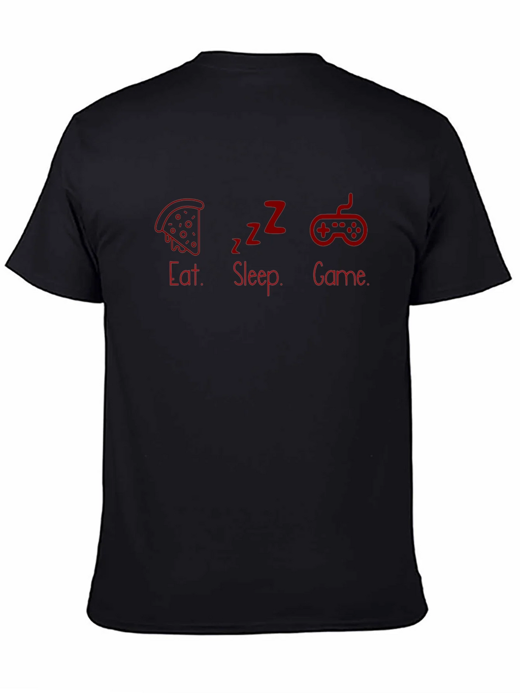 Eat Sleep Game Black T-Shirt product image 4