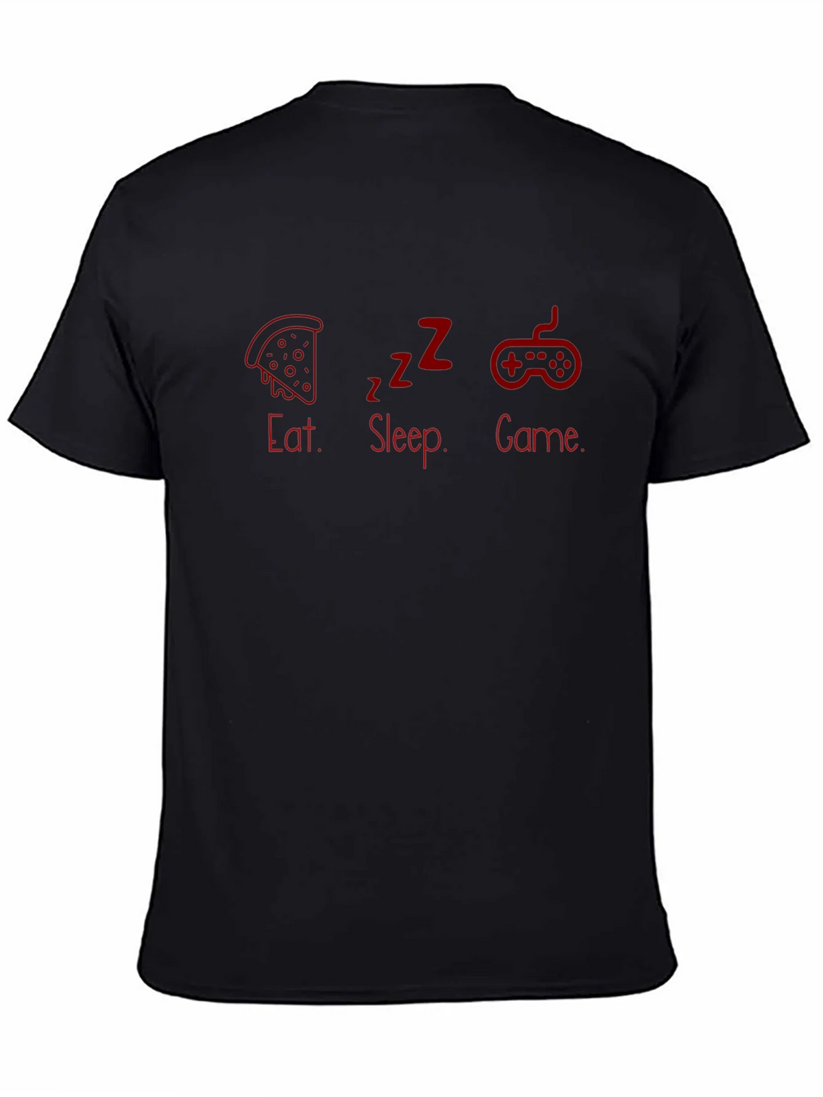 Eat Sleep Game Black T-Shirt product image 4