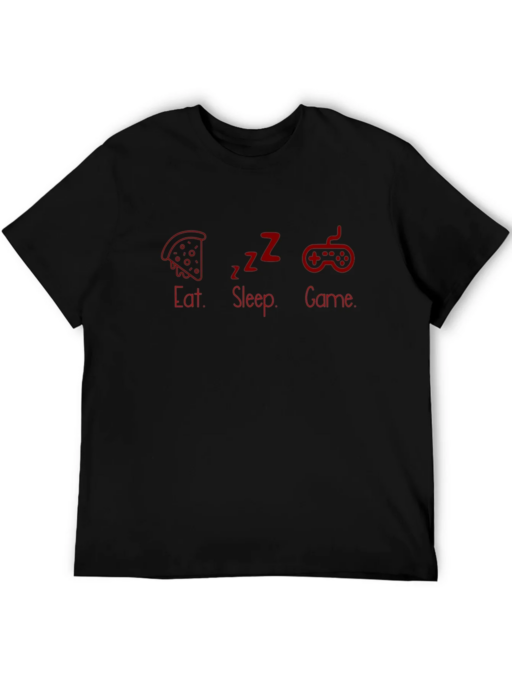 Eat Sleep Game Black T-Shirt product image 5