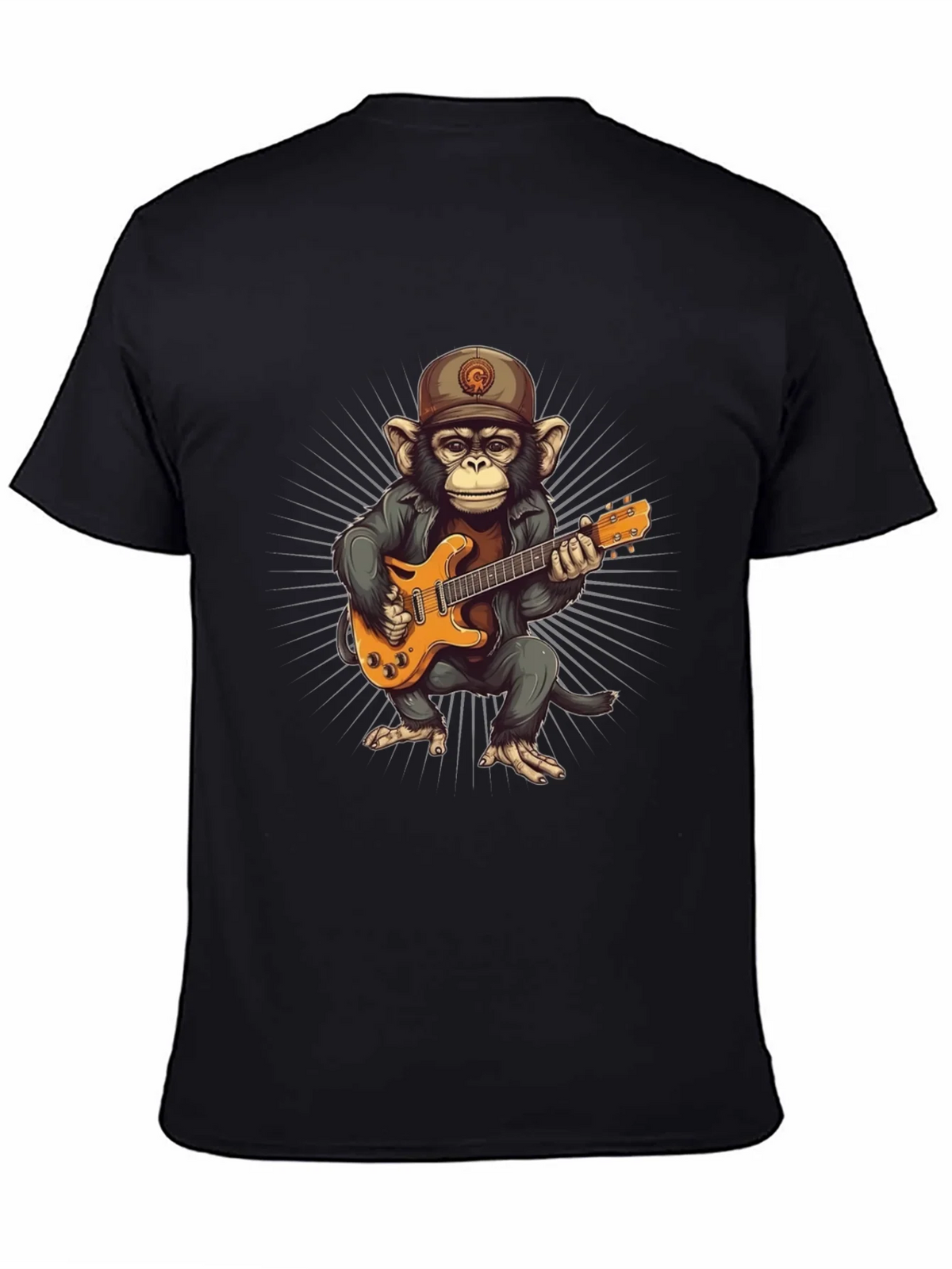 Monkey Guitarist Graphic T-Shirt product image 4