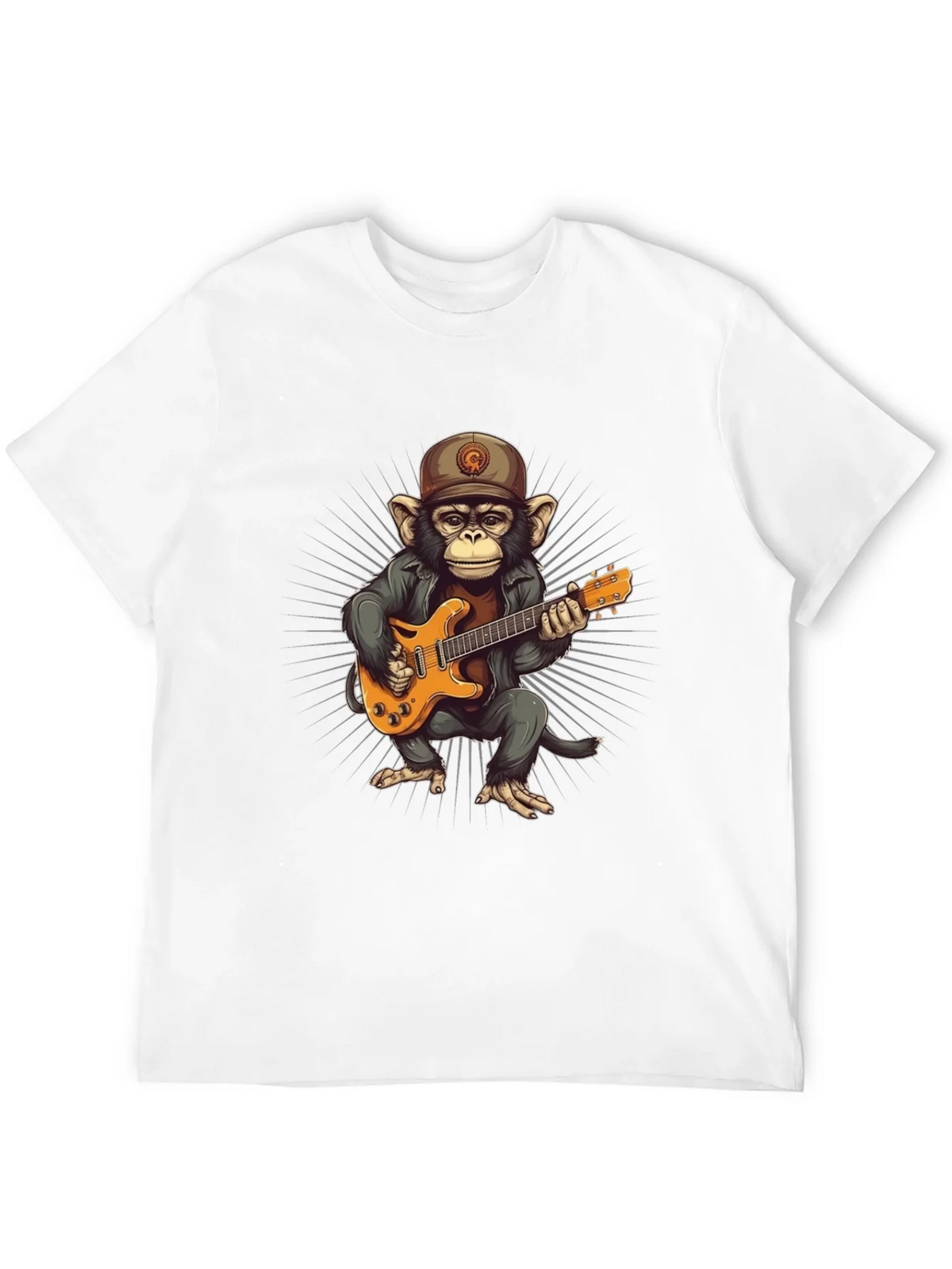 Monkey Guitarist Graphic T-Shirt product image 11