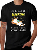 Funny Cat Sleeping T-Shirt - Im So Good At product image 1