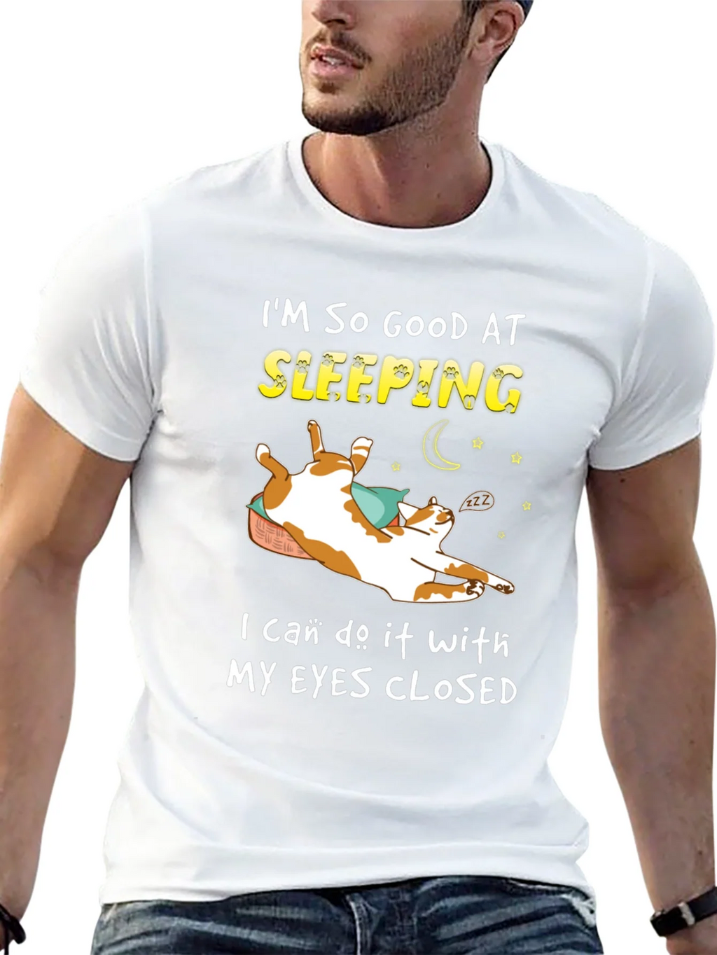 Funny Cat Sleeping T-Shirt - Im So Good At product image 10