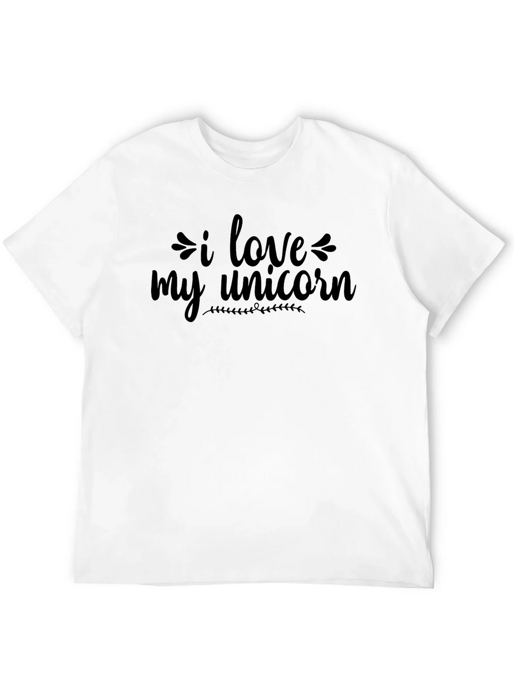 I Love My Unicorn Graphic Tee - Black product image 8