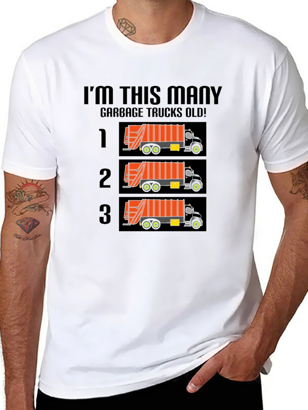 Funny Garbage Truck Birthday T-Shirt product image 7