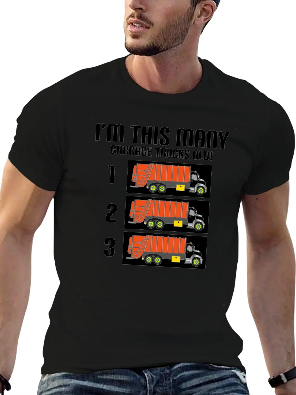 Funny Garbage Truck Birthday T-Shirt product image 6