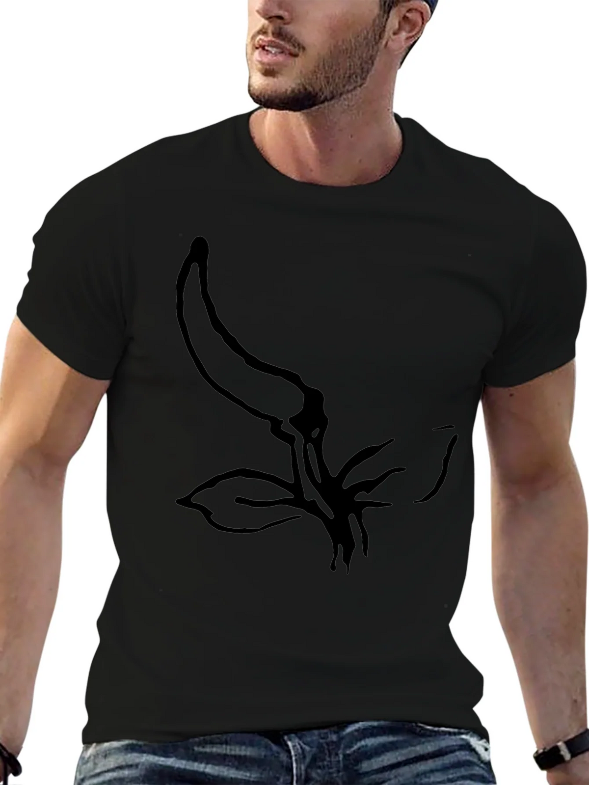 Minimalist Chili Pepper Graphic Black T-Shirt product image 6