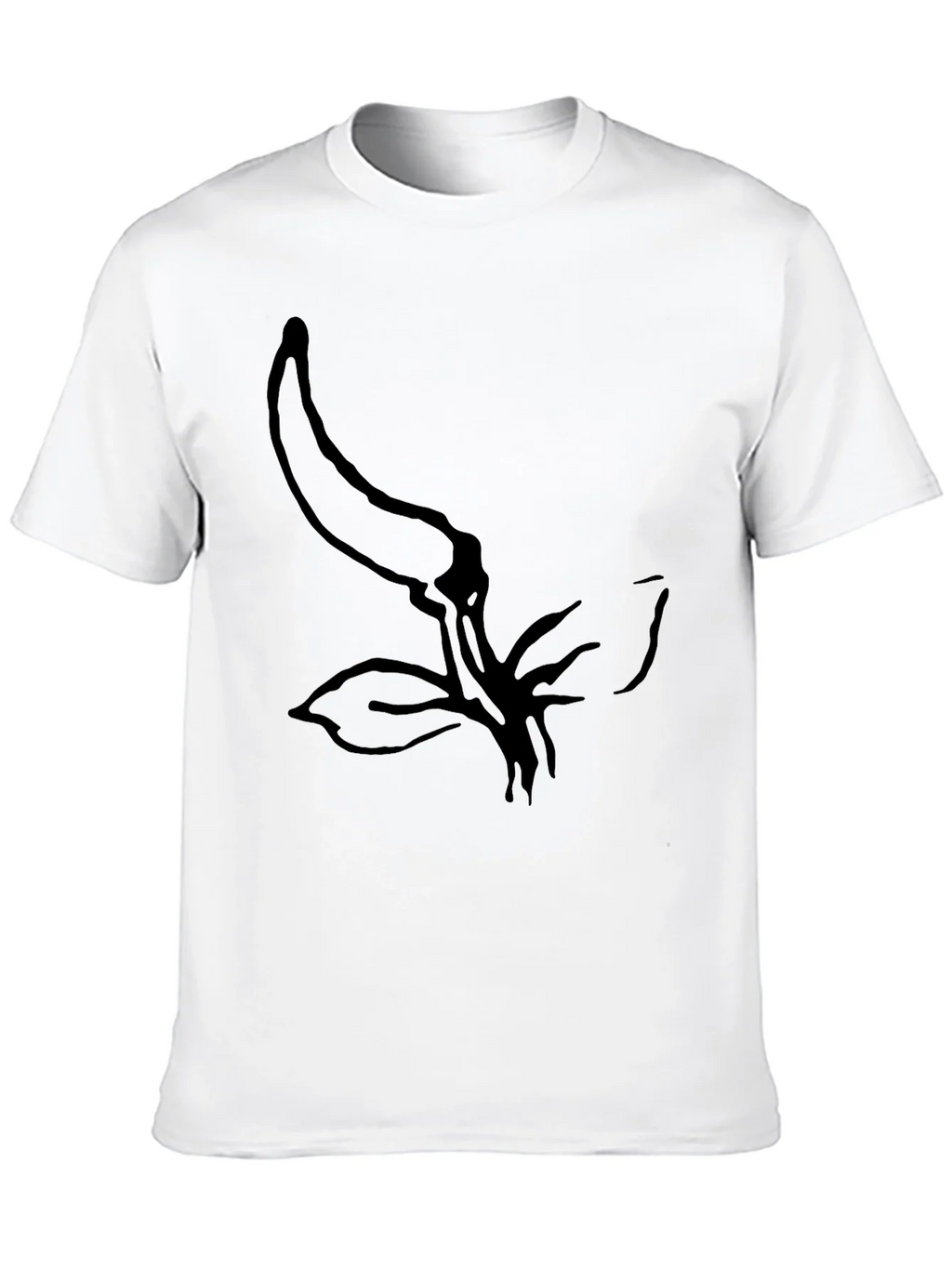 Minimalist Chili Pepper Graphic Black T-Shirt product image 8