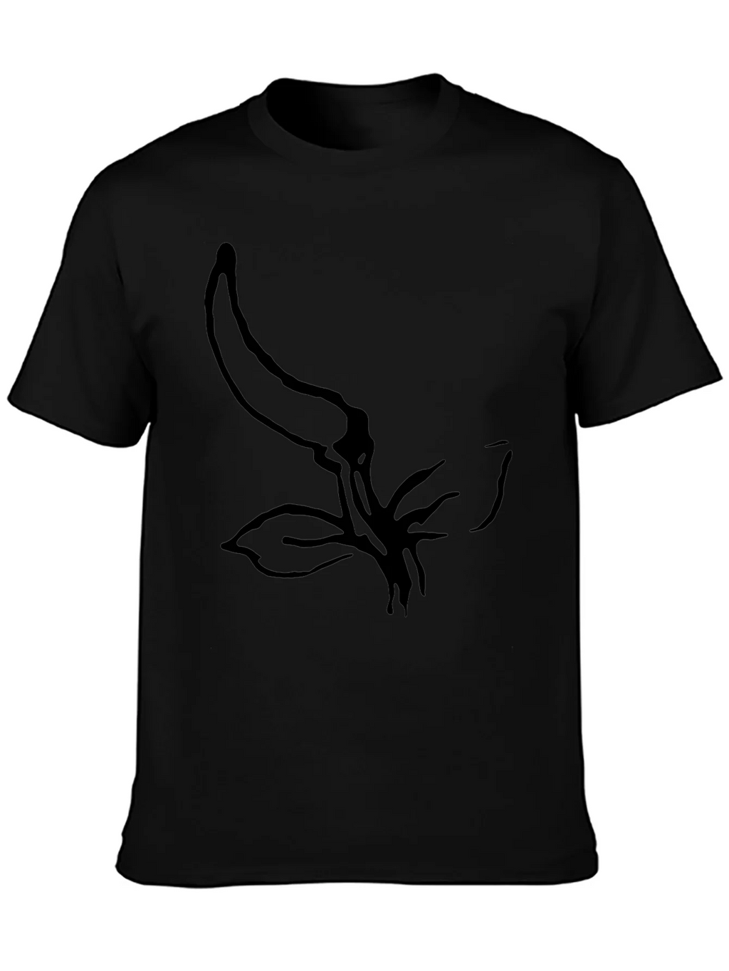Minimalist Chili Pepper Graphic Black T-Shirt product image 3