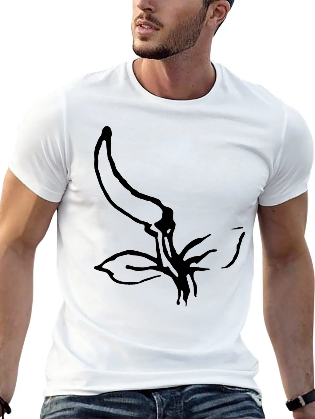 Minimalist Chili Pepper Graphic Black T-Shirt product image 10