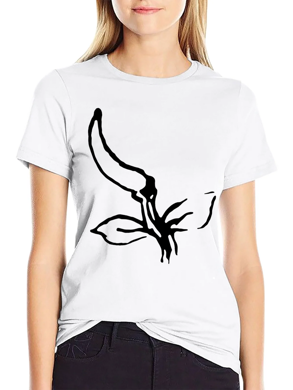 Minimalist Chili Pepper Graphic Black T-Shirt product image 7