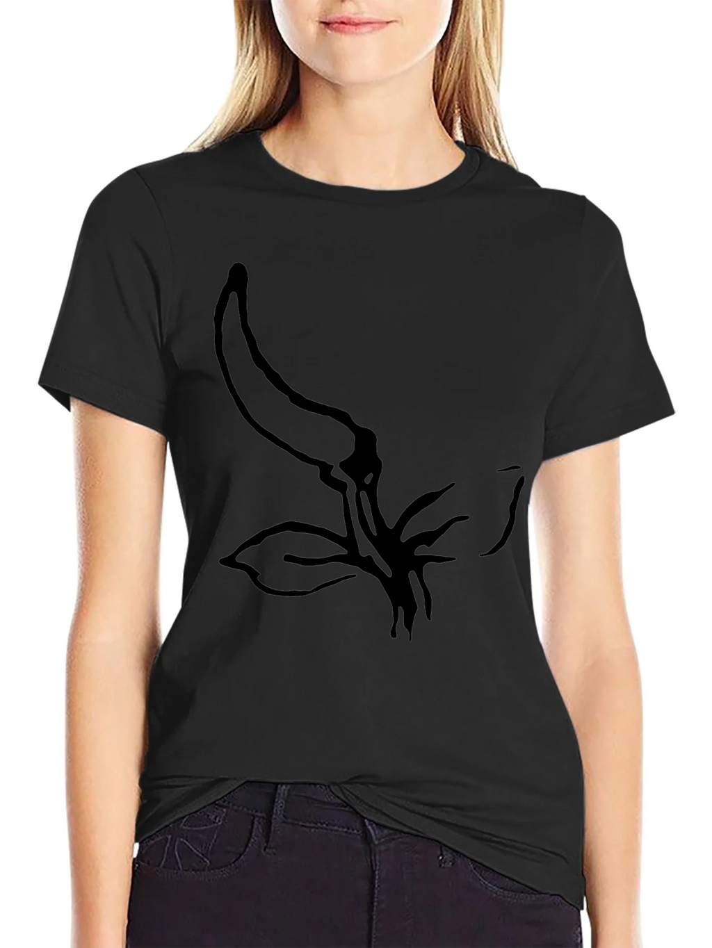 Minimalist Chili Pepper Graphic Black T-Shirt product image 2