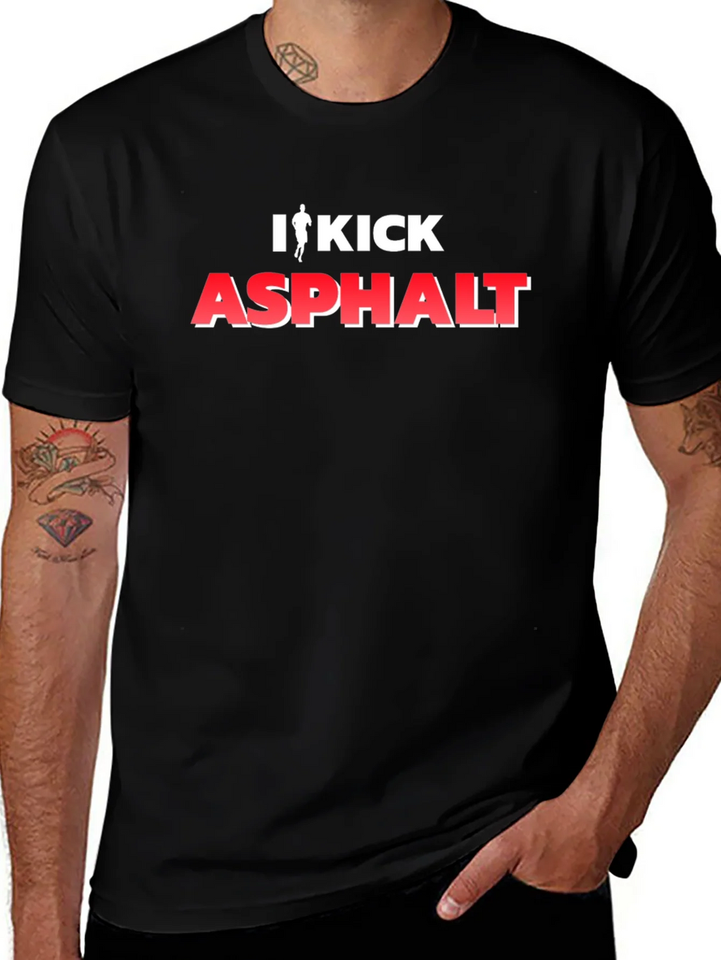 I Kick Asphalt Graphic T-Shirt - Black product image 1