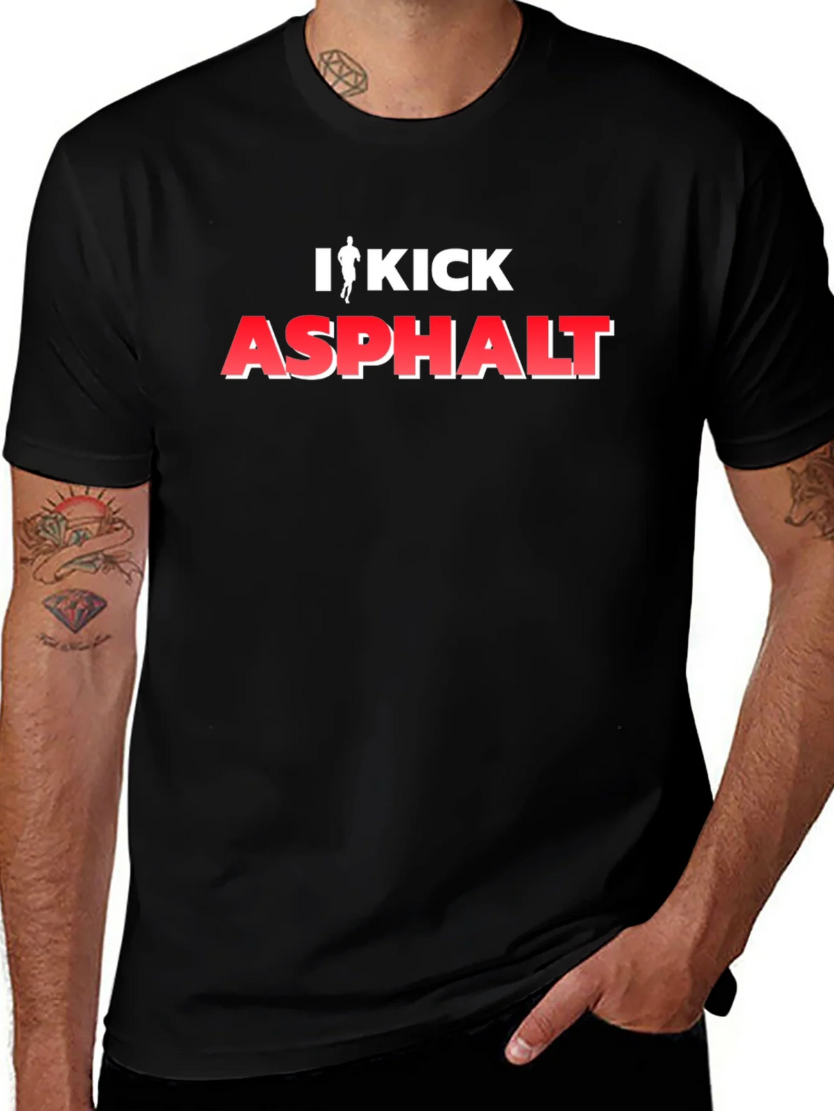 I Kick Asphalt Graphic T-Shirt - Black product image 1