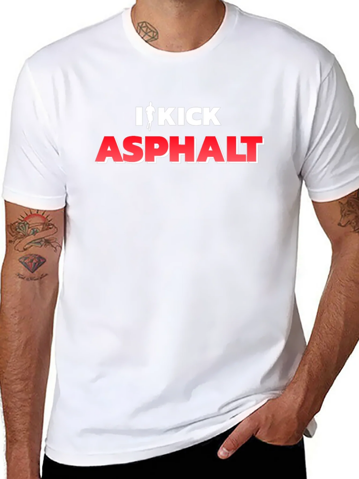 I Kick Asphalt Graphic T-Shirt - Black product image 7